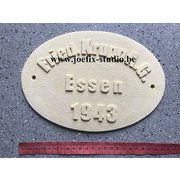 JF310 ディティールアップパーツ 丸形工場名プレート [プラモデル用パーツ]