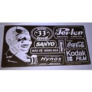 JF348 ディティールアップパーツ エアブラシ塗装用ステンシル ベトナム戦争 英文広告文 [プラモデル用パーツ]