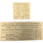 JF349 ディティールアップパーツ エアブラシ塗装用ステンシル ドイツ語警告文 No.2 [プラモデル用パーツ]