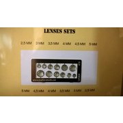 JF976 ディティールアップパーツ 丸形ヘッドライトセット 2.5～5mm径 クリアー [プラモデル用パーツ]