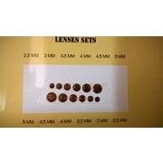 JF977 ディティールアップパーツ 丸形ヘッドライトセット 2.5～5mm径 レッド [プラモデル用パーツ]