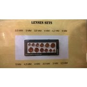 JF978 ディティールアップパーツ 丸形ヘッドライトセット 2.5～5mm径 オレンジ [プラモデル用パーツ]