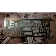 JF979 ディティールアップパーツ 1/35 工具/レンチセット （エッチング製） [プラモデル用パーツ]