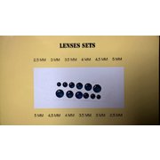 JF982 ディティールアップパーツ 丸形ヘッドライトセット 2.5～5mm径 ブルー [プラモデル用パーツ]