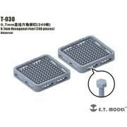 T-030 ディティールアップパーツ 六角リベット 0.7mm 240個 [プラモデル用パーツ]