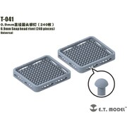 T-041 ディティールアップパーツ 丸リベット 0.9mm 240個 [プラモデル用パーツ]