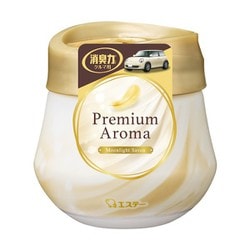 車用 消臭剤 芳香剤 クルマの消臭力 Premium Aroma（プレミアムアロマ） ゲルタイプ ムーンライトシャボン 90g
