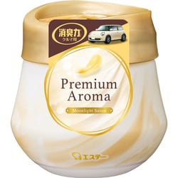 車用 消臭剤 芳香剤 クルマの消臭力 プレミアムアロマ ゲルタイプ ムーンライトシャボン 90g