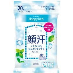 フェイスシート マンダム ハッピーデオ フェイスシート リフレッシュミントの香り 20枚入