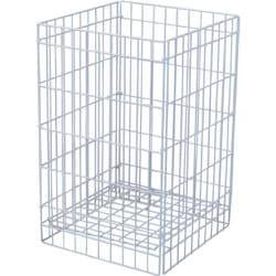 緑十字 折りたたみ式クズかご 白 DB-PP90L 容量90L 410×420×650mm 146129