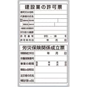 302-51A [薄型許可票2点表示入パネル縦型]