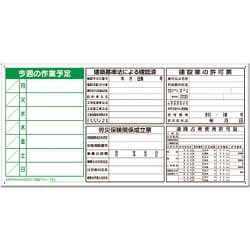 302-68A [薄型許可票小4点表示と工程表パネル]
