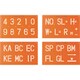 349-61 [トップマーキング70（数字・記号3種）]