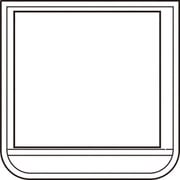 368-121 [ポケット胸章（ワニ口タイプ）白]