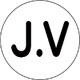 371-02 [ヘルメット用ステッカーJ.V PPステッカー 35mmФ 10枚入]