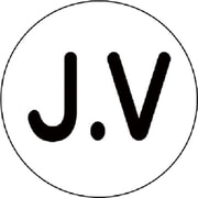 371-02 [ヘルメット用ステッカーJ.V PPステッカー 35mmФ 10枚入]