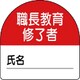 371-20 [教育修了者ステッカー職長教育 PPステッカー 35×35 10枚組]