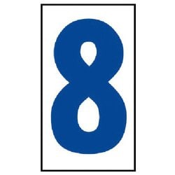 383-498 [工事看板日付マグネット8 高輝度マグネット 80×45mm]