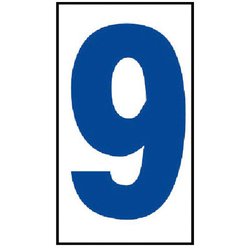 383-499 [工事看板日付マグネット9 高輝度マグネット 80×45mm]