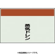 405-44 [配管識別シート 矢印なし 縦 蒸気ドレン 中]