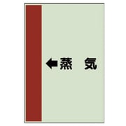 412-25 [配管識別シート（横管用） ←蒸気 （中）・ユニシート・700X250]