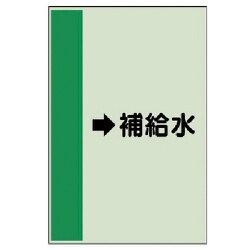 412-28 [配管識別シート（横管用）→補給水（中）・ユニシート・700X250]