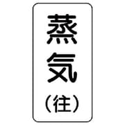 438-15 [流体名表示板 蒸気（往）・5枚組・120X60X1厚]