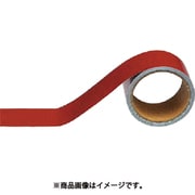 447-21 [配管識別テープ 暗い赤（極小）・アルミ・25mm幅X5m]