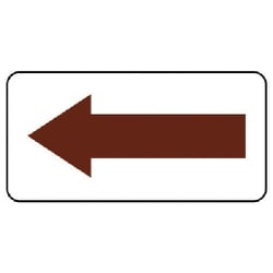 457-03 [矢印ステッカー矢印（暗い赤）・10枚組・60X120]