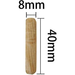 WAKI 木工ダボ 8X40 100個入り DB-029 7015100