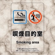 807-90 [喫煙専用室ステッカー喫煙目的室]