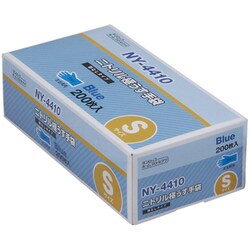 ダンロップ NY4410粉なしニトリル極うす手袋 200枚入 S ブルー 8125