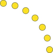 819-75 [ユニピタ ドア開閉表示ステッカー丸型 黄]
