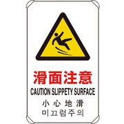 833-909 [4カ国語標識 平リブタイプ滑面注意]