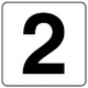 844-62 [番号札ステッカー 2 5枚組（小） PPステッカー 50×50]