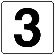 844-63 [番号札ステッカー 3 5枚組（小） PPステッカー 50×50]