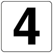 844-64 [番号札ステッカー 4 5枚組（小） PPステッカー 50×50]