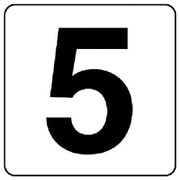 844-65 [番号札ステッカー 5 5枚組（小） PPステッカー 50×50]