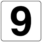 844-69 [番号札ステッカー 9 5枚組（小） PPステッカー 50×50]