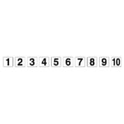 844-95 [番号札ステッカー 1～10 各1枚入 10枚組 100×100]