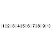 845-75 [番号札ステッカー 1～10 各1枚入 10枚組 150×150]