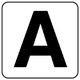 845-80A [アルファベット表示ステッカーA 5枚組 （小） 50×50]