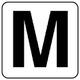 845-80M [アルファベット表示ステッカーM 5枚組 （小） 50×50]