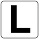 845-81L [アルファベット表示ステッカーL 5枚組 （中） 100×100]