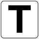 845-81T [アルファベット表示ステッカーT 5枚組 （中） 100×100]