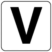 845-81V [アルファベット表示ステッカーV 5枚組 （中） 100×100]