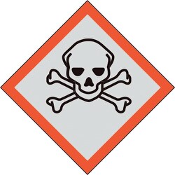 846-106 [GHSラベル 大 ドクロ 1組(5枚入り)]