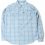シルバーリッジ2.0プラッドロングスリーブシャツ Silver Ridge 2.11 Plaid L/S Shirt AE0649 451 Bluestone Balanced Multi Plaid Sサイズ [アウトドア シャツ メンズ]