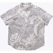 ラビットリバーズプリンティッドショートスリーブシャツ AE0094 041 Columbia Grey King Palms Sサイズ [アウトドア シャツ メンズ]