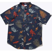 ラビットリバーズプリンティッドショートスリーブシャツ AE0094 478 Dark Mountain Wanderlandia Sサイズ [アウトドア シャツ メンズ]